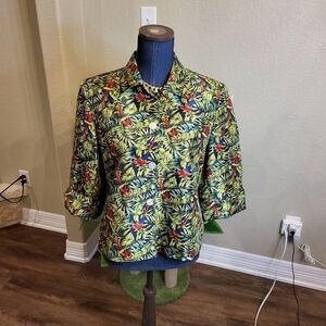 Floral Herve Bernard 3/4 (cuffed) Sleeved Shirt